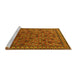 Sideview of Machine Washable Oriental Yellow Industrial Rug, wshurb2308yw