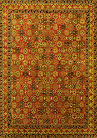 Oriental Yellow Industrial Rug, urb2308yw