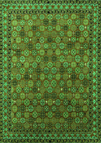 Oriental Green Industrial Rug, urb2308grn