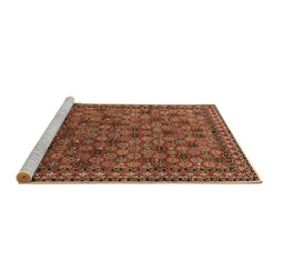 Sideview of Machine Washable Oriental Brown Industrial Rug, wshurb2308brn