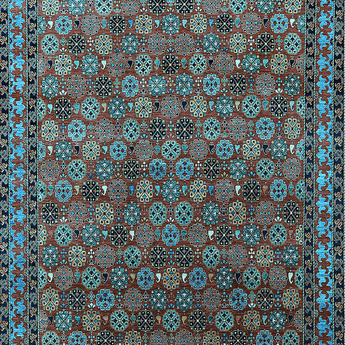 Oriental Light Blue Industrial Rug, urb2308lblu