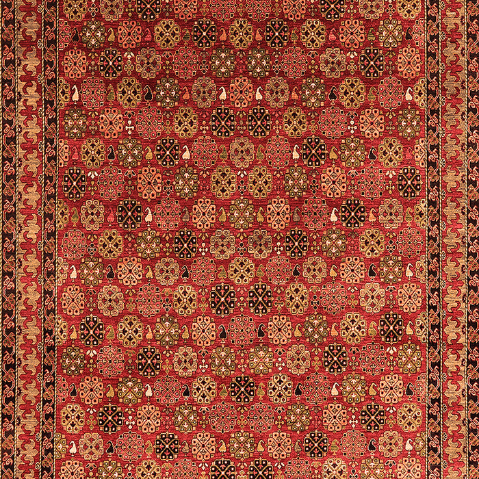Machine Washable Oriental Orange Industrial Area Rugs, wshurb2308org