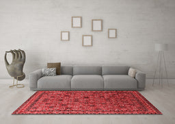 Industrial Red Washable Rugs