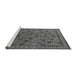 Sideview of Machine Washable Oriental Gray Industrial Rug, wshurb2308gry