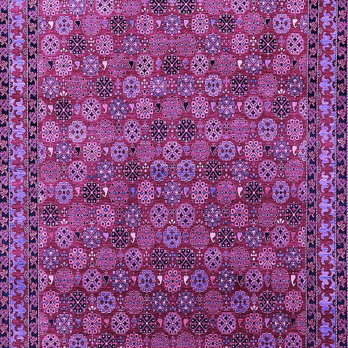 Machine Washable Oriental Purple Industrial Area Rugs, wshurb2308pur
