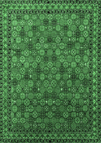 Oriental Emerald Green Industrial Rug, urb2308emgrn