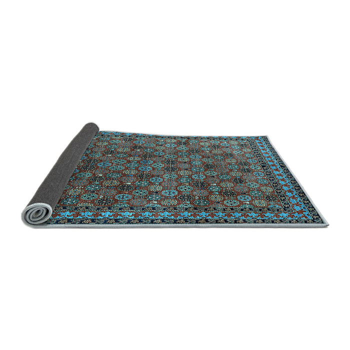 Sideview of Oriental Light Blue Industrial Rug, urb2308lblu