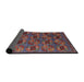 Sideview of Mid-Century Modern Saffron Red Oriental Rug, urb2309