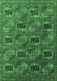 Oriental Emerald Green Industrial Rug, urb2309emgrn