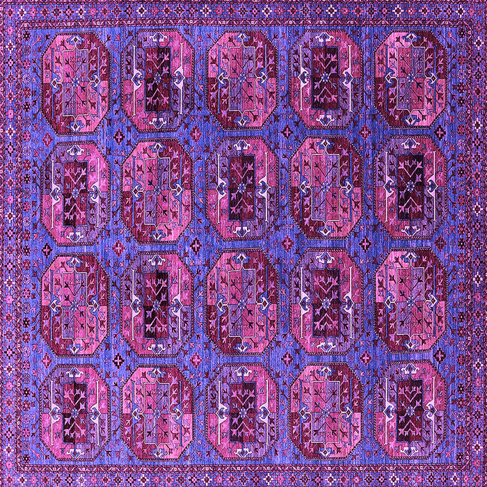 Square Oriental Purple Industrial Rug, urb2309pur
