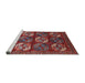 Sideview of Machine Washable Industrial Modern Rose Dust Purple Rug, wshurb2310