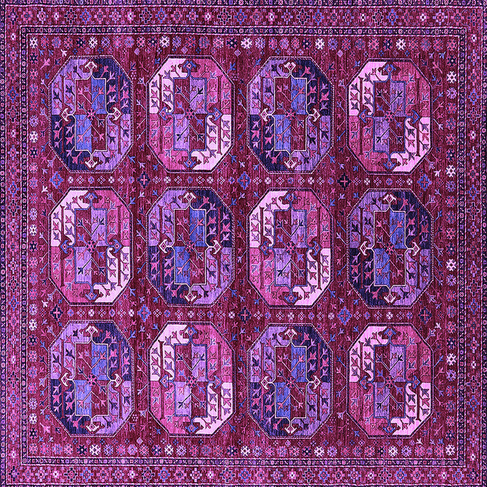 Square Oriental Purple Industrial Rug, urb2310pur
