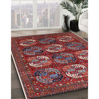 Mid-Century Modern Rose Purple Oriental Rug, urb2310