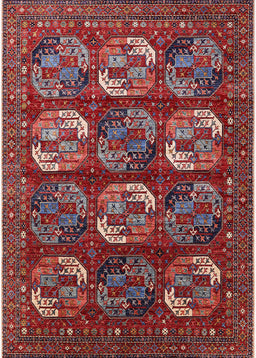 Mid-Century Modern Rose Purple Oriental Rug, urb2310