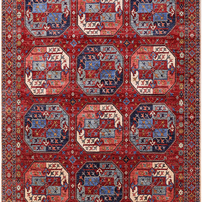 Mid-Century Modern Rose Purple Oriental Rug, urb2310