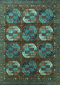 Oriental Turquoise Industrial Rug, urb2310turq