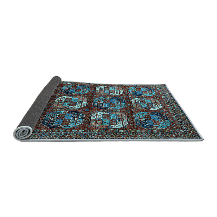 Sideview of Oriental Light Blue Industrial Rug, urb2310lblu