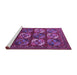 Sideview of Machine Washable Oriental Purple Industrial Area Rugs, wshurb2310pur