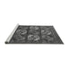 Sideview of Machine Washable Oriental Gray Industrial Rug, wshurb2310gry