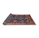 Sideview of Mid-Century Modern Pink Oriental Rug, urb2311