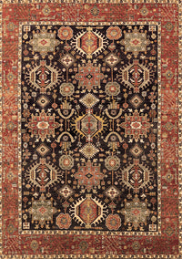 Oriental Brown Industrial Rug, urb2311brn