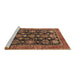 Sideview of Machine Washable Oriental Brown Industrial Rug, wshurb2311brn