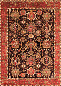 Oriental Orange Industrial Rug, urb2311org