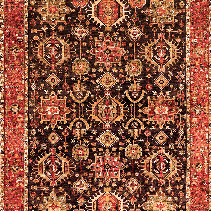 Oriental Orange Industrial Rug, urb2311org