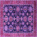 Square Oriental Purple Industrial Rug, urb2311pur