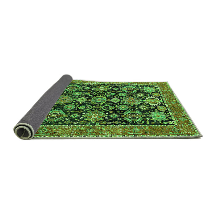 Sideview of Oriental Green Industrial Rug, urb2311grn