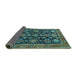 Sideview of Oriental Turquoise Industrial Rug, urb2311turq