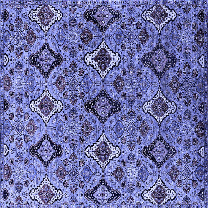 Square Oriental Blue Industrial Rug, urb2312blu