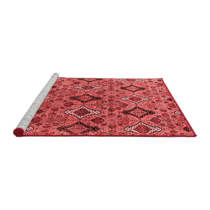Industrial Red Washable Rugs
