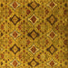 Square Oriental Yellow Industrial Rug, urb2312yw