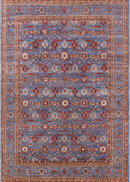 Mid-Century Modern Dark Gray Oriental Rug, urb2313