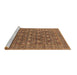 Sideview of Machine Washable Oriental Brown Industrial Rug, wshurb2313brn