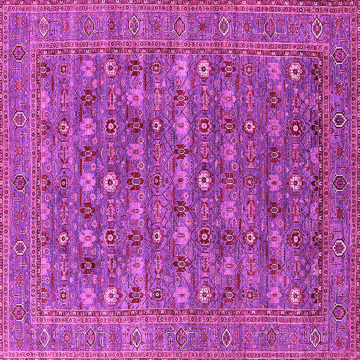 Square Oriental Pink Industrial Rug, urb2313pnk