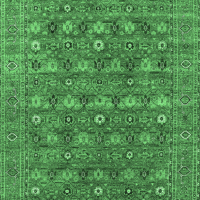 Oriental Emerald Green Industrial Rug, urb2313emgrn