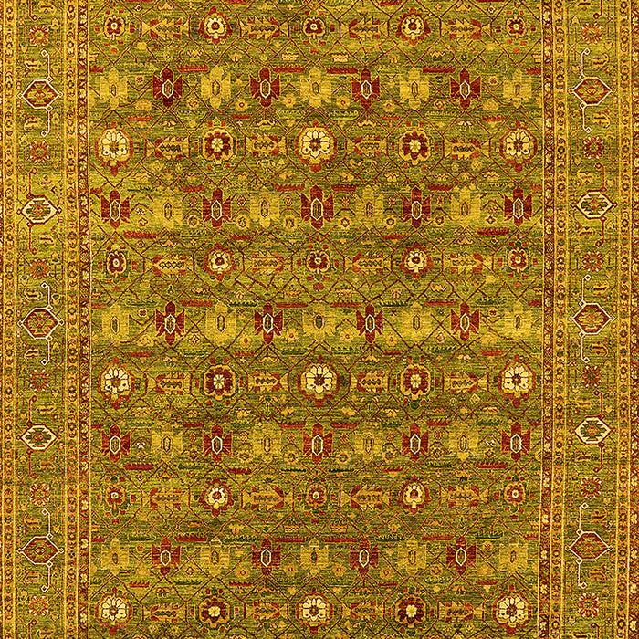 Oriental Yellow Industrial Rug, urb2313yw
