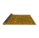 Sideview of Oriental Yellow Industrial Rug, urb2313yw