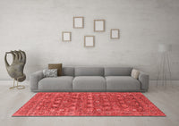 Machine Washable Oriental Red Industrial Rug, wshurb2313red