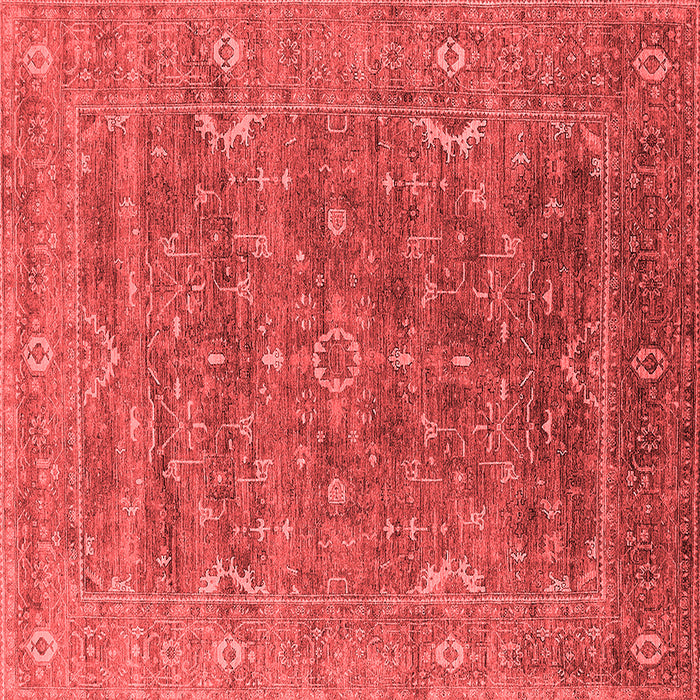 Machine Washable Oriental Red Industrial Rug, wshurb2314red