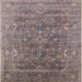 Square Mid-Century Modern Rosy Brown Pink Oriental Rug, urb2314