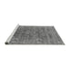 Sideview of Machine Washable Oriental Gray Industrial Rug, wshurb2314gry