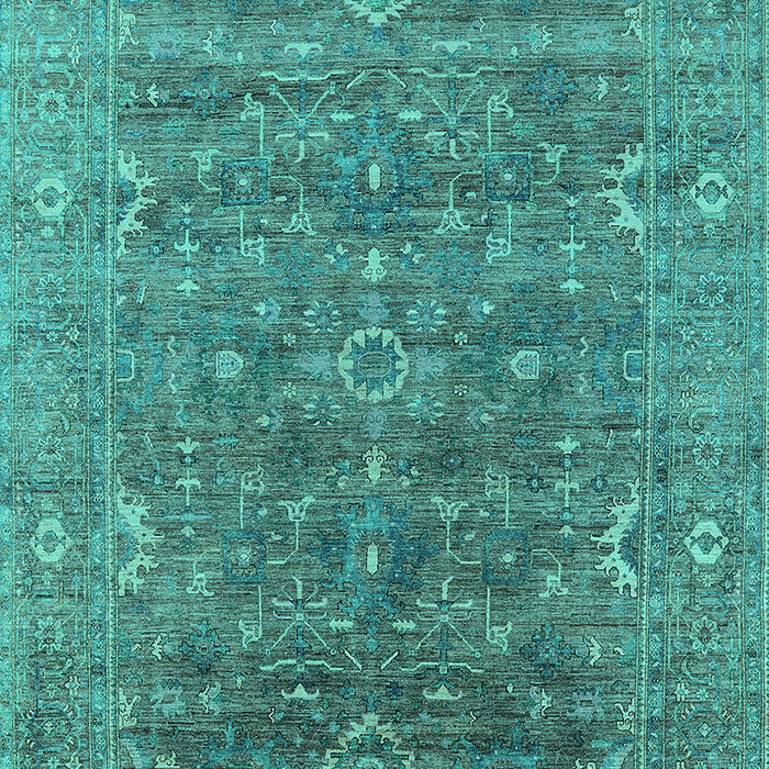 Oriental Turquoise Industrial Rug, urb2314turq