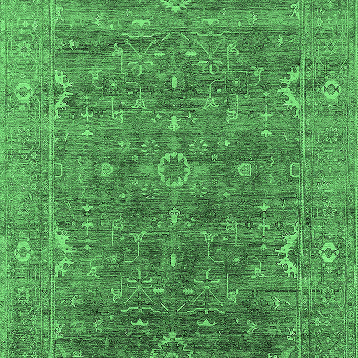 Oriental Emerald Green Industrial Rug, urb2314emgrn