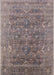 Mid-Century Modern Rosy Brown Pink Oriental Rug, urb2314