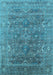 Oriental Light Blue Industrial Rug, urb2314lblu