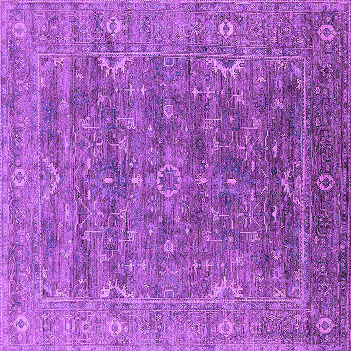Square Oriental Purple Industrial Rug, urb2314pur