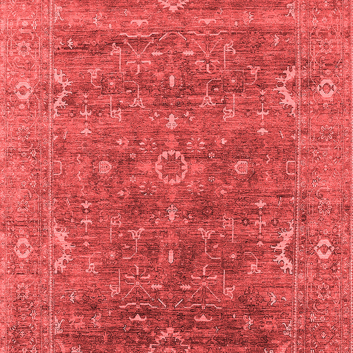 Machine Washable Oriental Red Industrial Rug, wshurb2314red